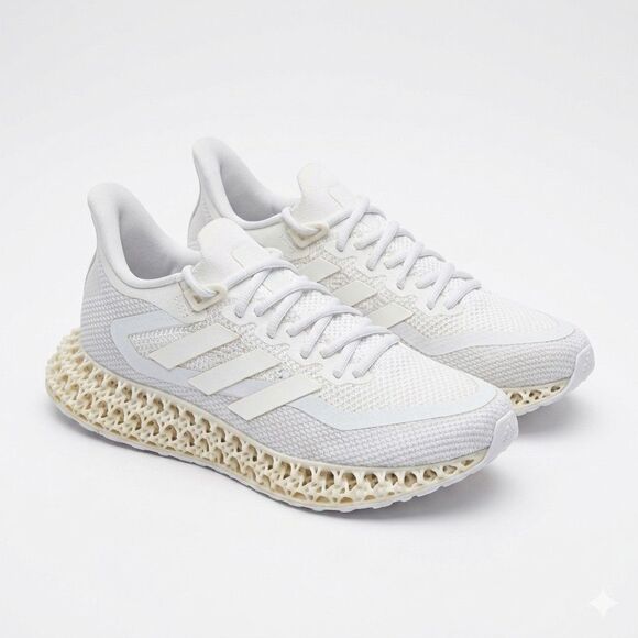 adidas Shoes - Adidas 4DFWD 2 Triple White Womens 9 Running Athletic Gym Sneakers 3D